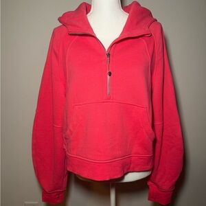 Lululemon Scuba Oversized Half-Zip Hoodie in Color: Lip Gloss